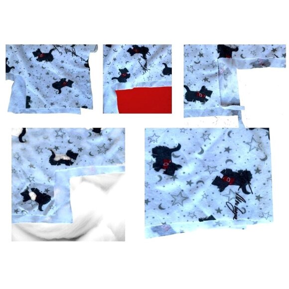 Vintsge Karen Neuburger 2000 Scottie Dog Fabric White Flannel 36 in W x … - Picture 12 of 12